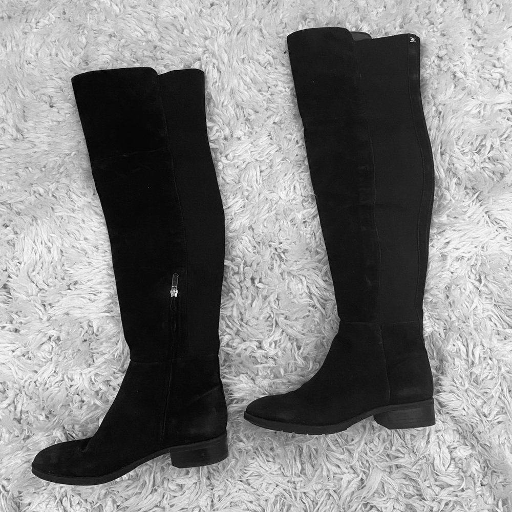 SAM EDELMAN OVER THE KNEE SUEDE BOOTS